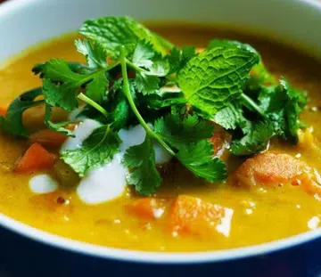 Curried Kumara & Lentil Soup