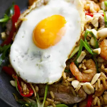 Nasi Goreng With Chicken And Shrimp