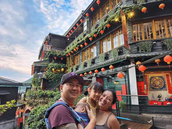 The family's first overseas trip was to Taiwan. Photo credit: Belinda Khoo