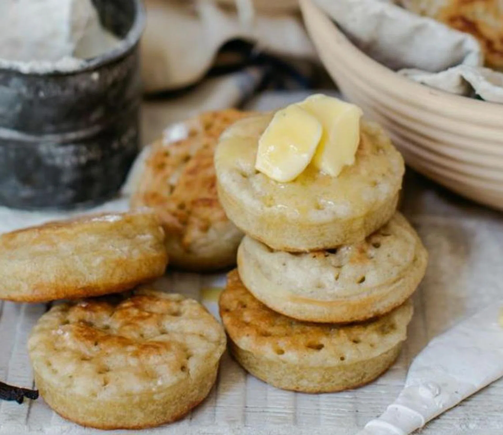 Vanilla Bean Crumpets