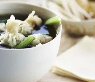 Chive Wontons In Asian Broth