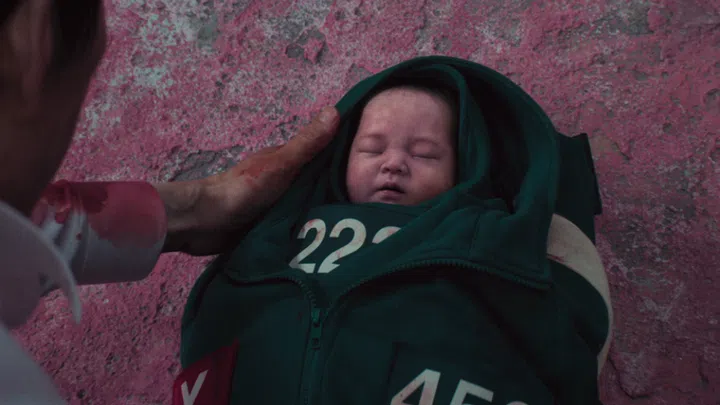 Props to this baby for actually looking real. Credit: Netflix