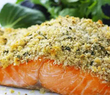 Roast Salmon With Spicy Herb Crust