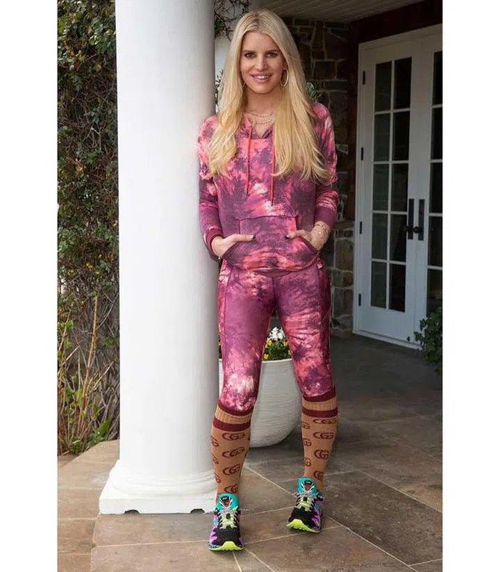 "I've been doing a lot of walking - getting my steps in not only burns calories but it also helps me clear my head and get focused," Jessica Simpson says.