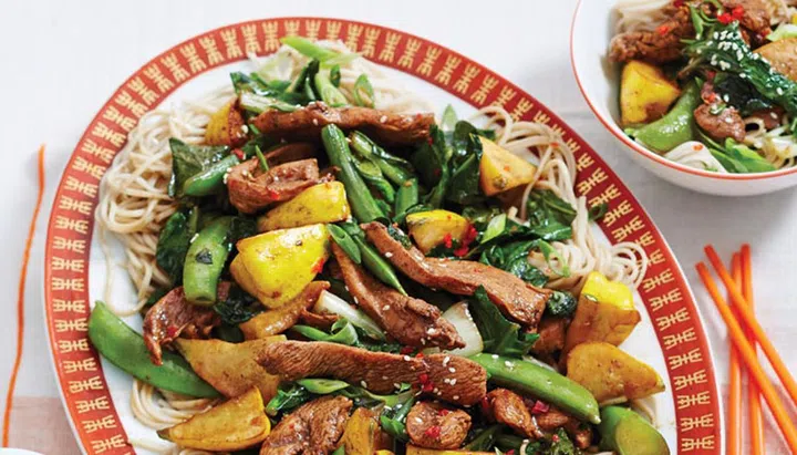 Diabetic-Friendly Dinners - Sticky Turkey, Vegetable & Noodles