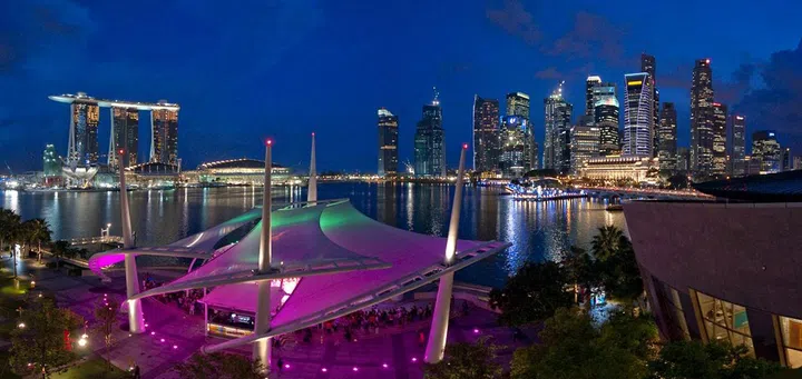 Esplanade Roof Terrace, NDP fireworks 