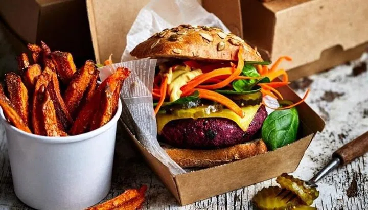 Beet & Black Bean Burger