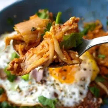 Easy One-Pot Kimchi Rice with Juicy Chicken Thighs by Cheryl Miles