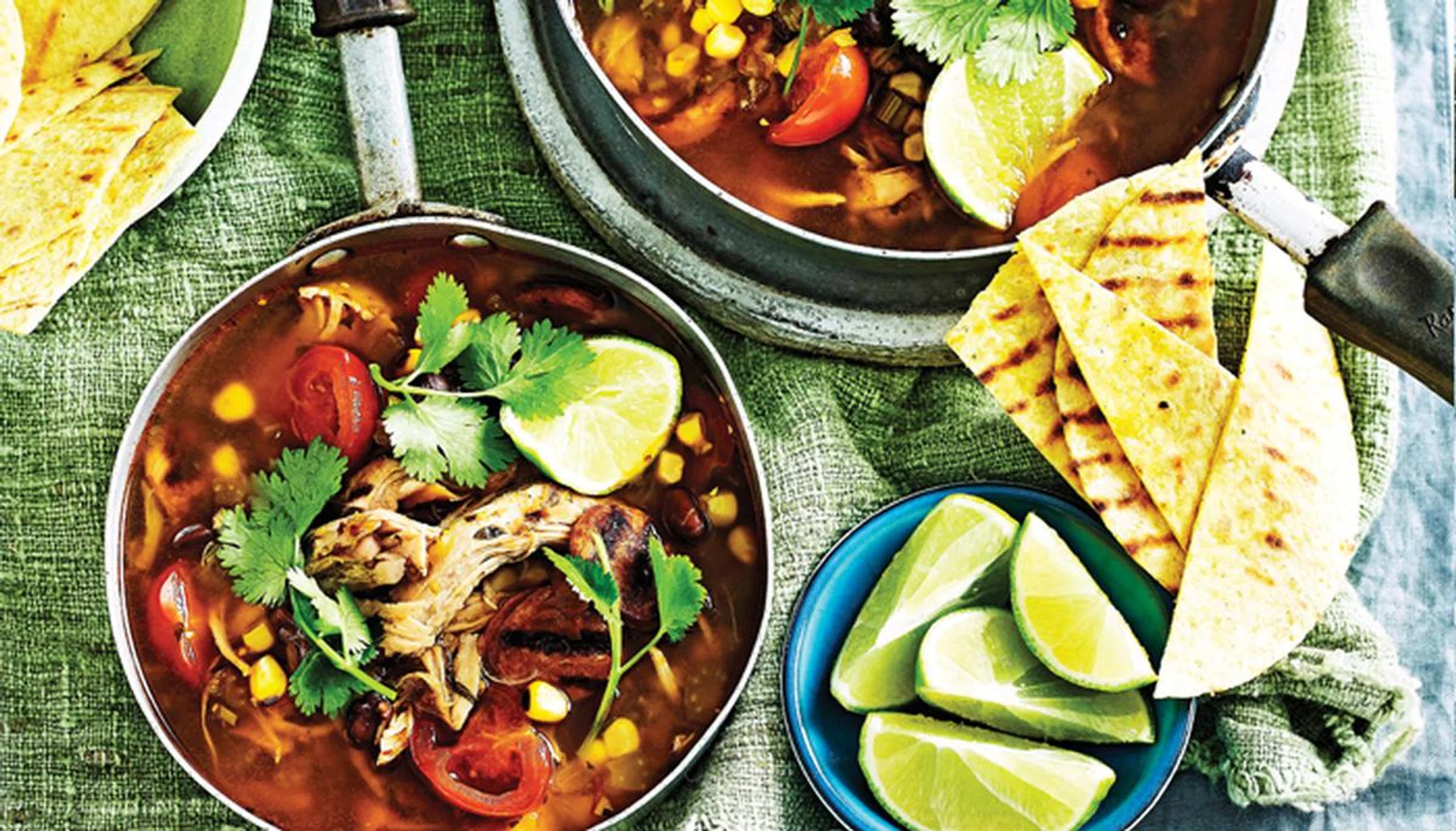 Hearty, healthy Soups - Chicken, Chorizo & Blackbean Soup