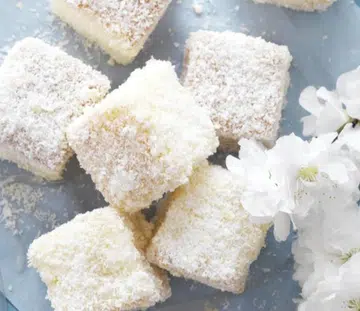 White Chocolate Lamingtons