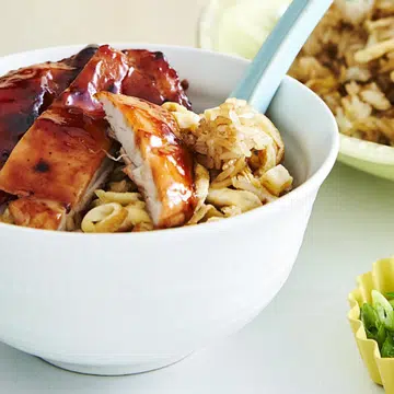 Char Siu Chicken With Egg Fried Rice
