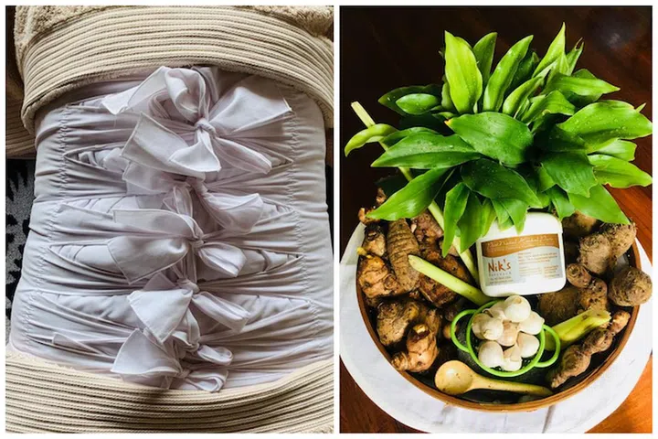 Nik's Bodywork's prenatal and postnatal jamu massage services.