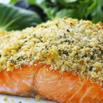 Roast Salmon With Spicy Herb Crust