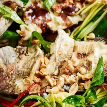 Crisp Tamarind Fish With Thai Mango Salsa