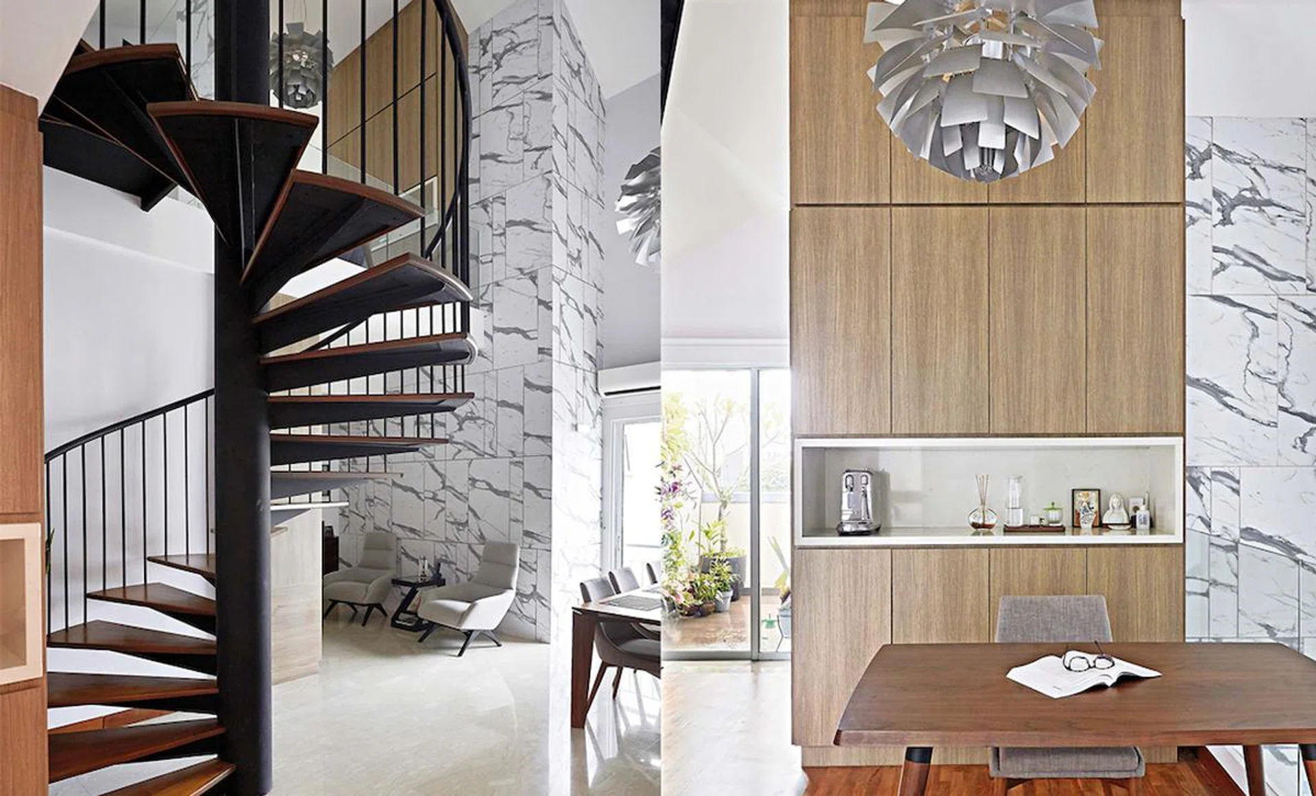 Minimalist penthouse