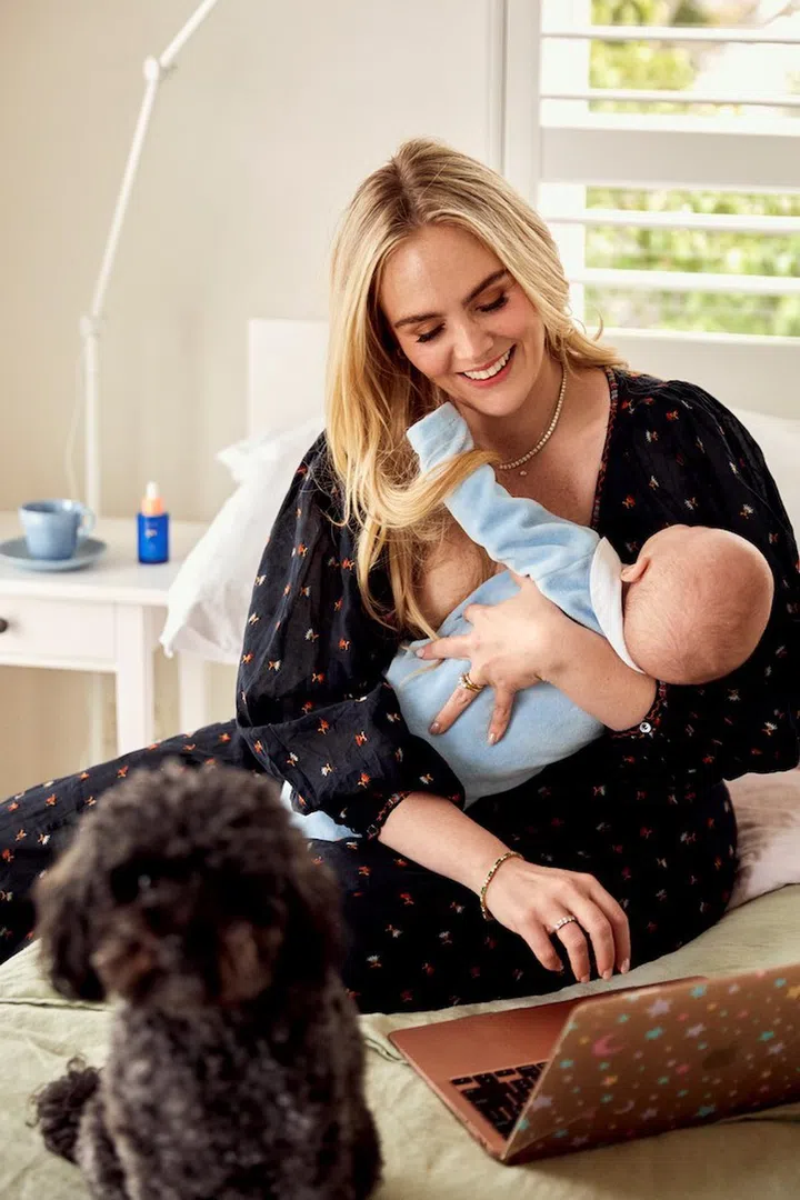 Ava Mathews and baby Art