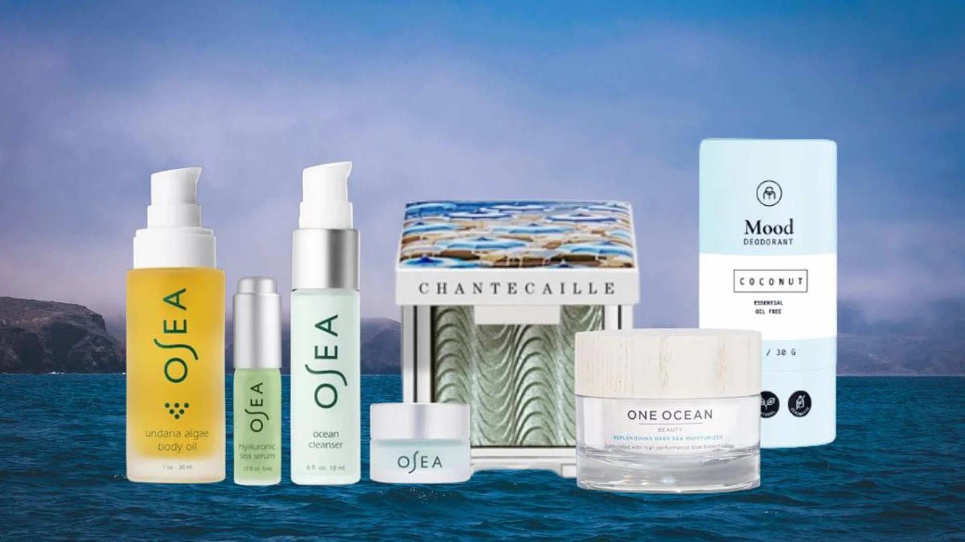 Credit: Kindel Media/Pexels, Osea, Chantecaille, One Ocean, Coconut Matter
