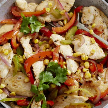 Cajun Chicken, Corn and Capsicum With Black Bean Rice - ways to cook chicken breast