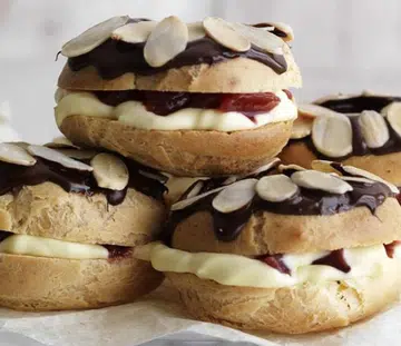 Chocolate, Plum & Almond Paris Brest
