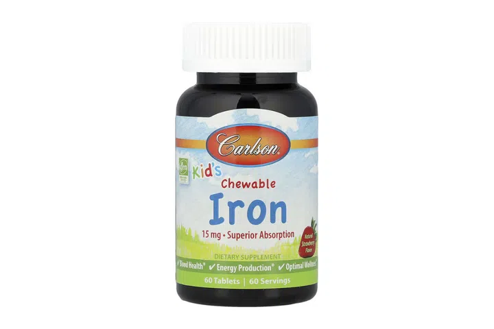 Carlson Kid’s Chewable Iron, 60 Tablets