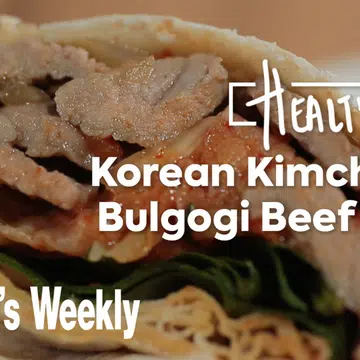 Korean Kimchi and Bulgogi Beef Wrap
