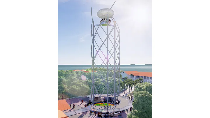 An artist's impression of the SkyHelix Sentosa. Image credit: One Faber Group