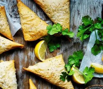 Chicken Pastilla Triangles