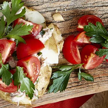 recipe for Creamy Tuna & Bean Baked Potatoes