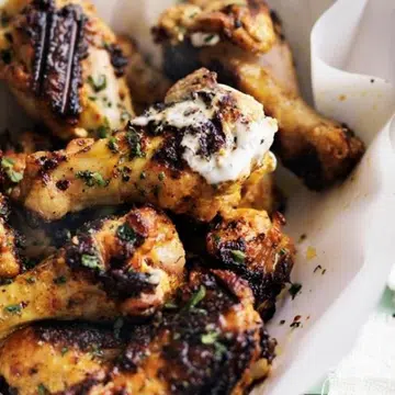 Spicy Yoghurt Chicken Drumettes With Raita