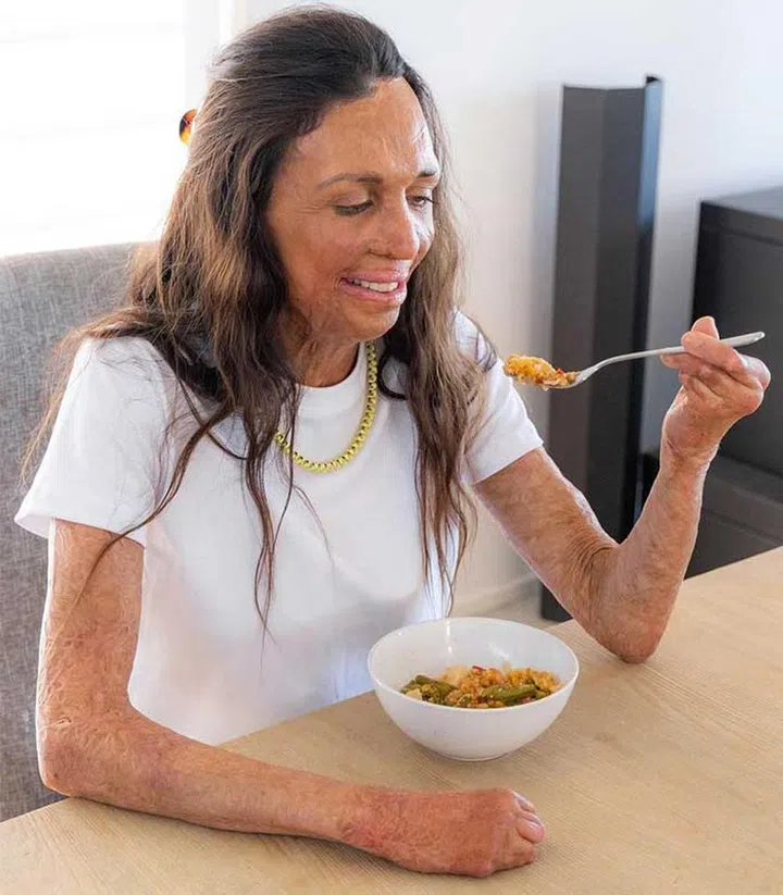 Turia Pitt shares, "I'll find time for a workout if I can, or I'll eat ice cream – anything with Ben and Jerry's works for me"