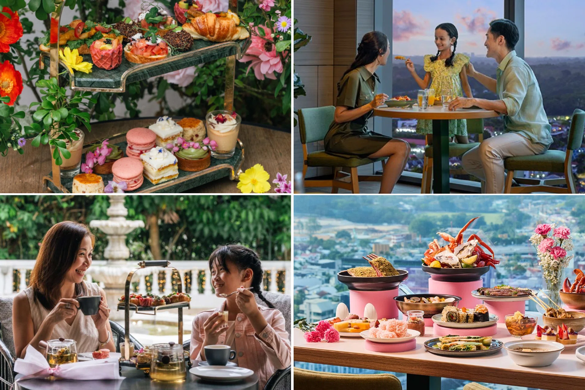 mother’s day dining deals 2026, 50% off buffet, afternoon tea with diy flower bar