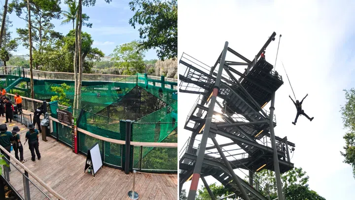 AIA Vitality Bounce and Canopy Jump. Credit: The Singapore Women's Weekly