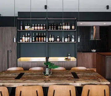 Dark Industrial-Style 5-Room BTO With A Striking Home Whisky Bar