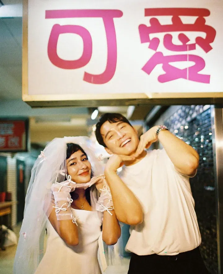 Malaysian YouTuber and food entrepreneur Nigel Ng, better known by his online alter ego Uncle Roger, shared pictures of his engagement photo shoot to fiancee Sabrina in Taiwan’s markets. Photo: KARREN KAO
