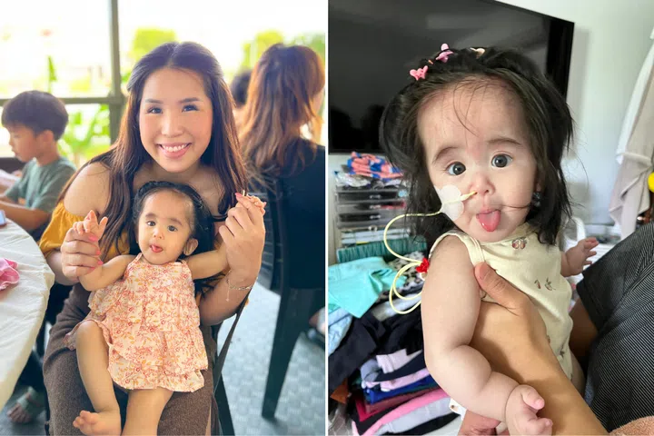 Mum of 5 chantal choo with her daughter, Camila, who has a rare genetic condition
