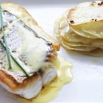 Snapper With Potato Stacks & Beurre Blanc