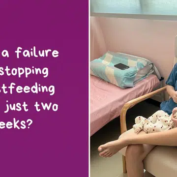 stopping breastfeeding after two weeks - rebecca rachel wong
