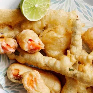 Salmon & Vegetable Tempura