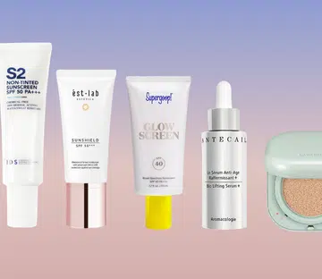 Blue light protecting sunscreen skincare products anti ageing
