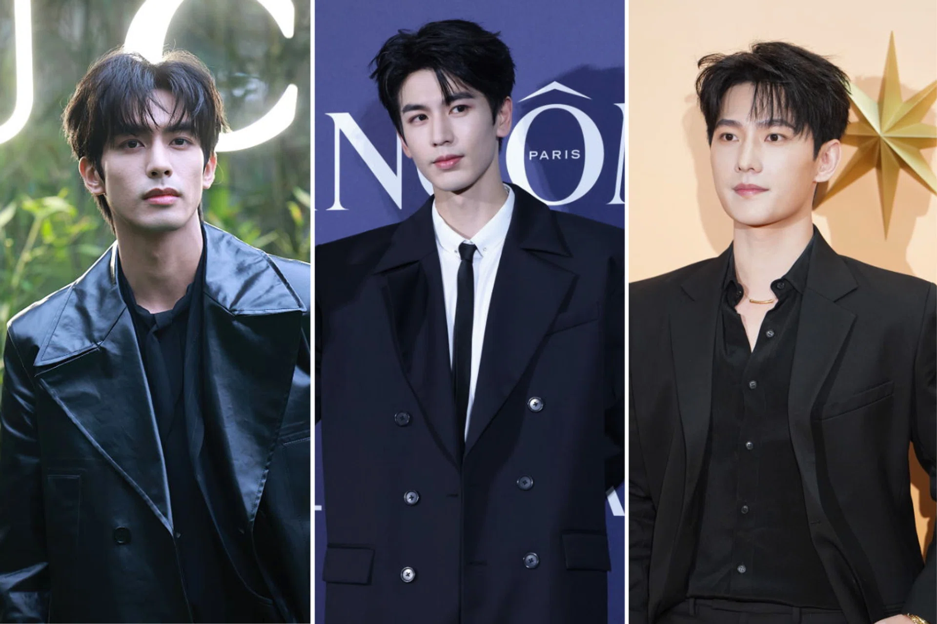 most handsome chinese actors 2026, song weilong, zhang linghe, yang yan
