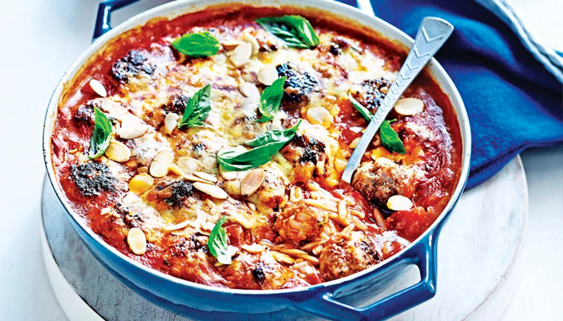 Pasta Bake Perfection - Meatball & risoni bake