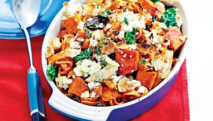 Pasta Bake Perfection - Pumpkin orecchiette pasta bake