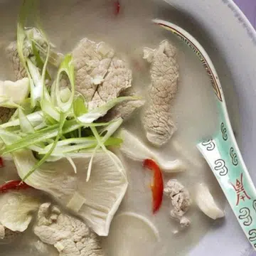 Coconut & Lemongrass Pork & Mushroom Soup