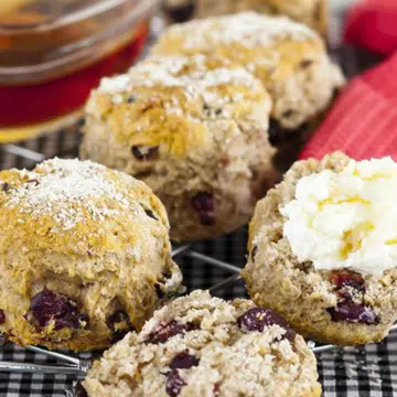 Cranberry Oatmeal And Cinnamon Scones