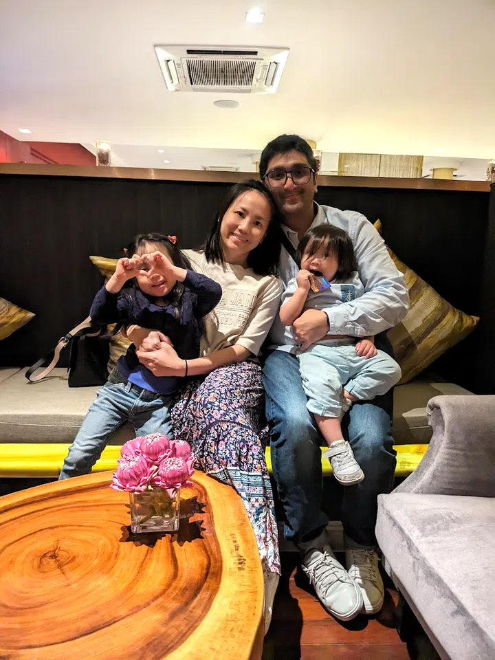 Danial Cheah with wife Margaret Tan, daughter Leila and son Adam. Photo: Danial Cheah