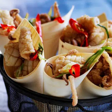 Five Spice Squid With Lime Mayonnaise