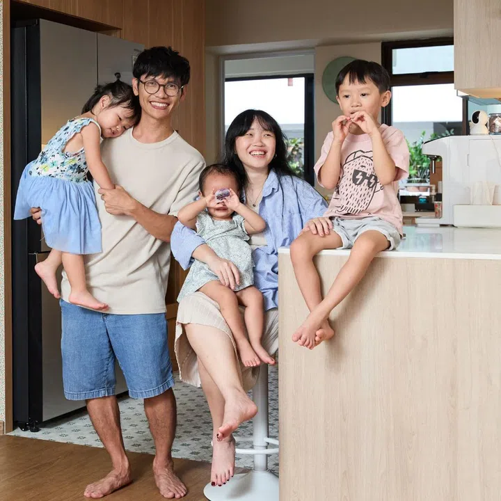 Mavis Huang and Joel Peh in their kitchen