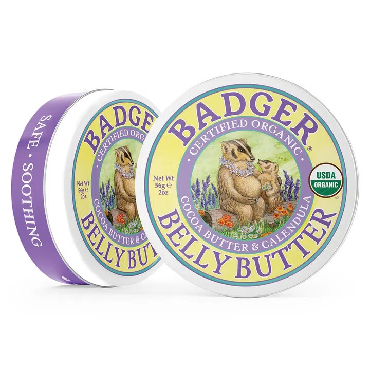 Badger Organic Pregnant Belly Butter, $22.86, from Amazon.sg