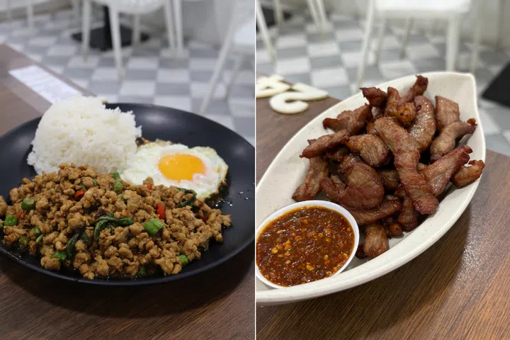 Orchard Towers Restaurant Thai Tantric Restaurant Kra Pow Moo Dad Diew