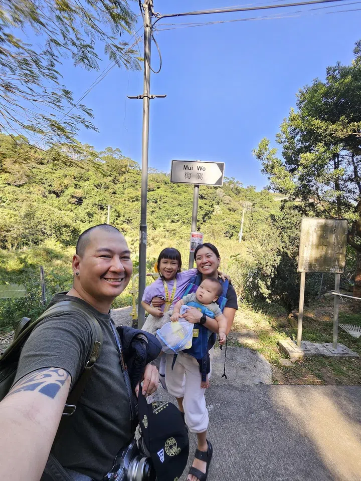 The family enjoying some outdoor time in Hong Kong. Photo credit: Belinda Khoo